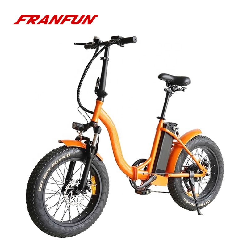 Frenfun 20 дюймов 350 Вт Толстая шина Электрический складной велосипед