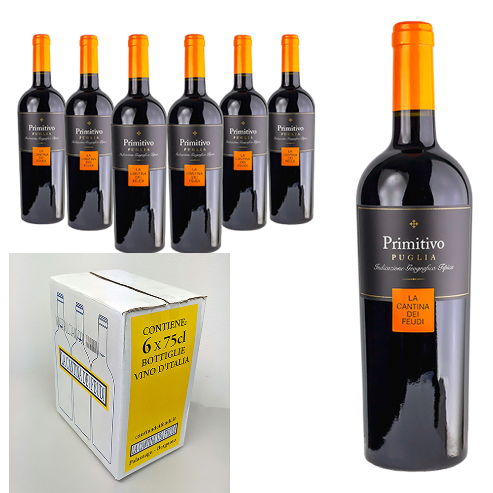 Высококачественная красная Примитиво сигара 75 cl премиум-класса, итальянская коробка для красного вина