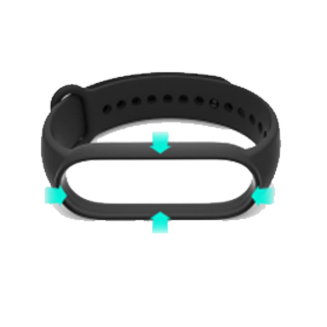 Original Sport Rubber Silicone Smart Watch Bracelet Strap For Mi Band 5 Xiaomi