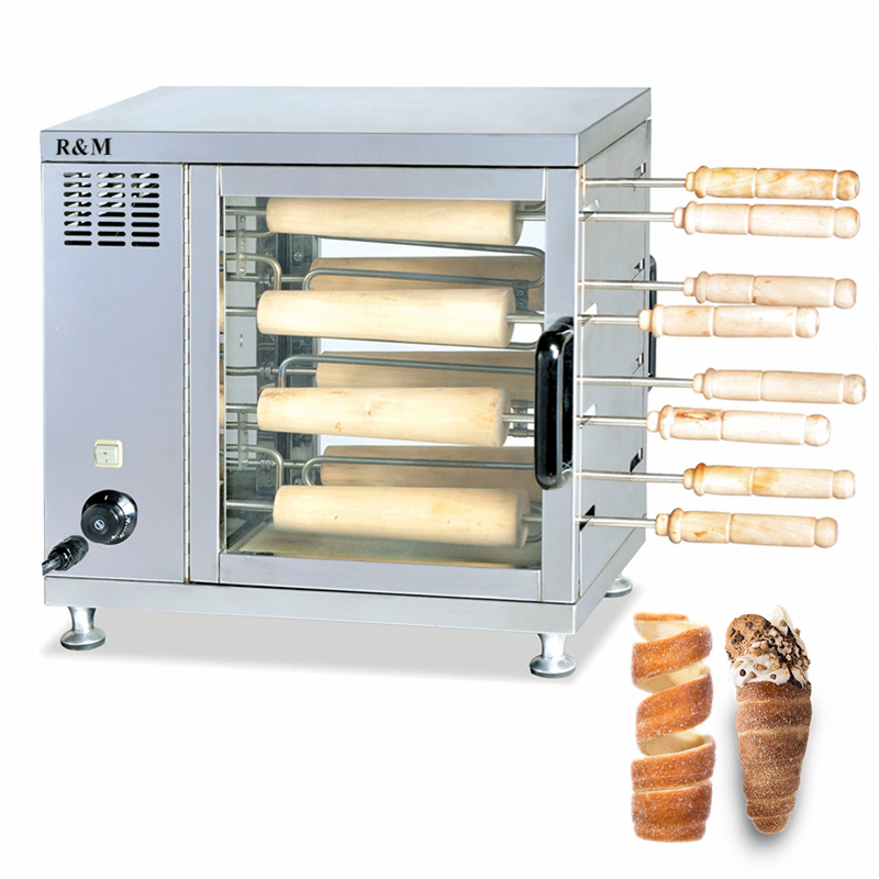 RM electric cheminey cake maquina de pakistani kurtos kalacs machine kalac calas horno bags grill mechanical maschine forno oven