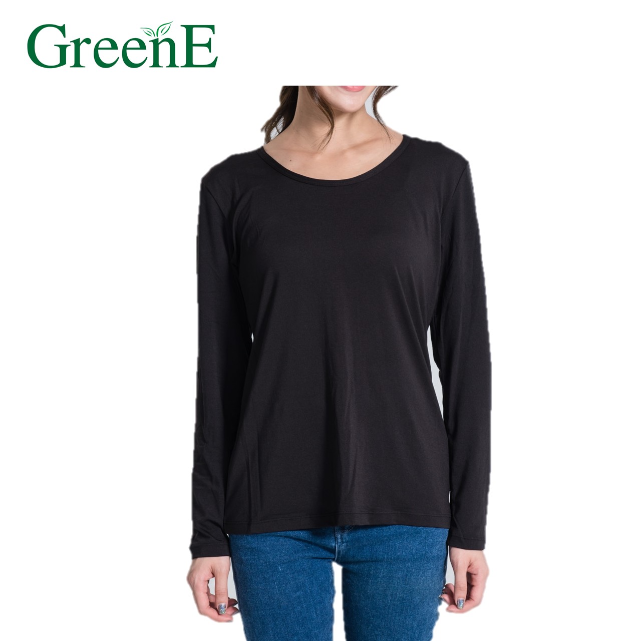 Грин-BtD одежда с длинным рукавом, женское нижнее белье, (2XL)(BLK) био F-IR для теплоизоляции и циркуляции расширения
