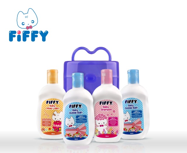 Набор туалетных принадлежностей FIFFY для ухода за кожей ребенка-шампунь, пузырьковая Ванна, лосьон и порошок
