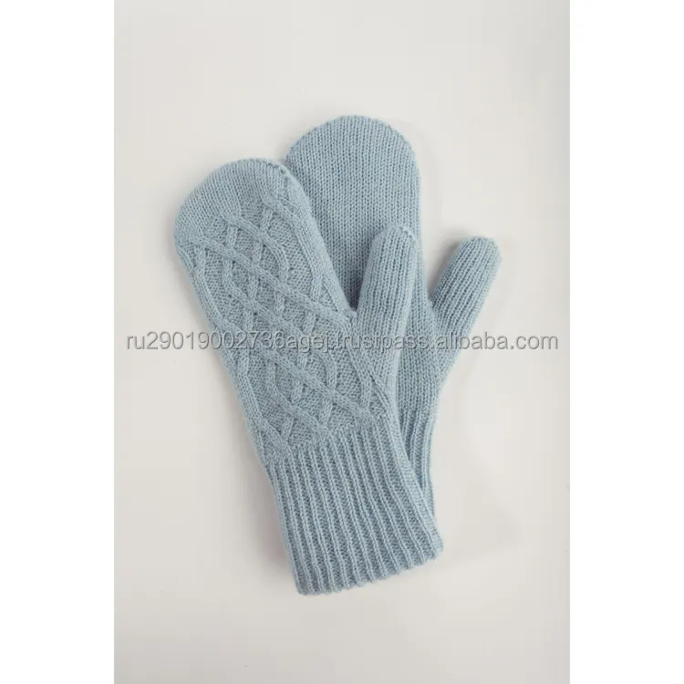 Top quality knit mittens for winter season historical hand crafts of Orenburg manufacturer prices winter knit mittens