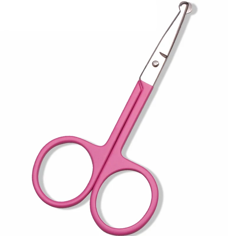 1pcs Straight Head Safety Cuticle Manicure Scissors Professional Small Clipper For Eyebrow/Nose Hair And Nail Cut 38