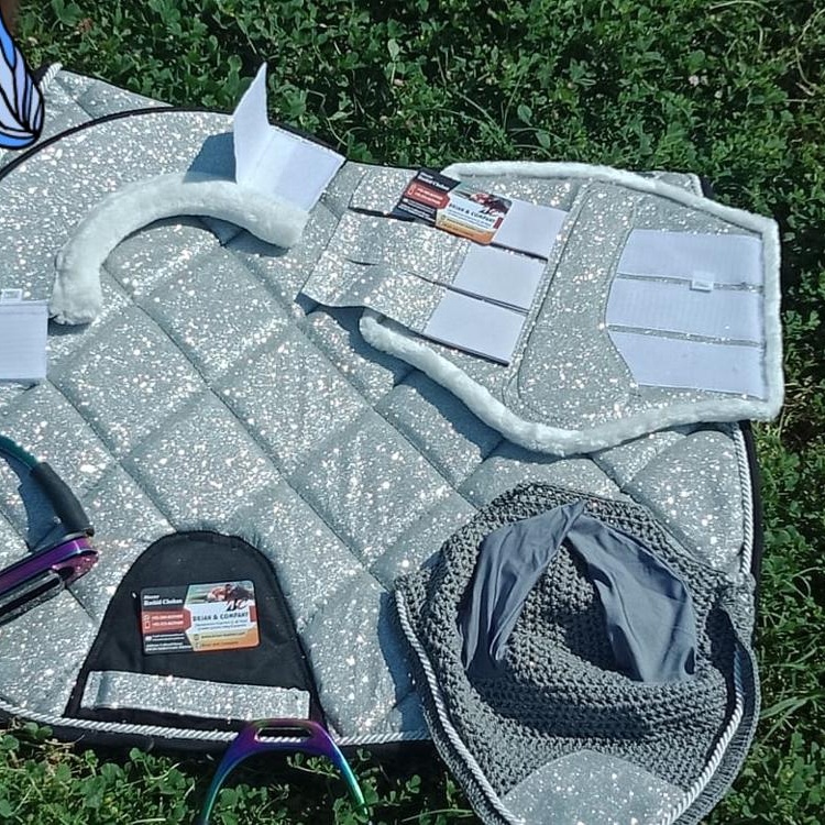 Glitter saddle pad