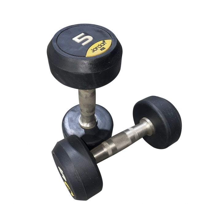100% NEW OFFER OF Jordan Fitness Rubber Dumbbells R2