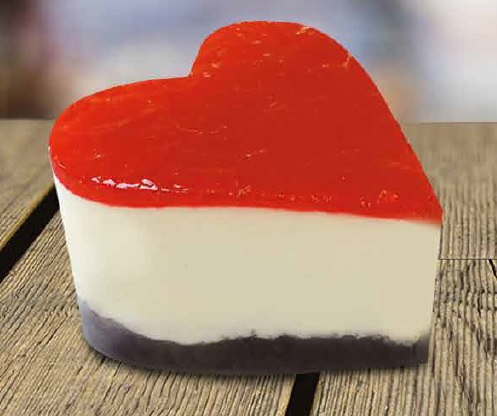 FROZEN CAKE HEART RASPBERRY CHARLOTTE A21