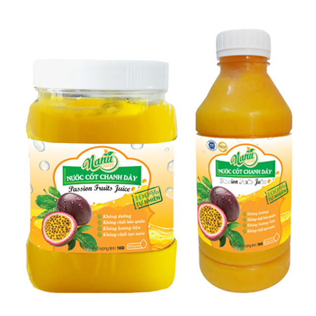 Фруктовый сок Puree Passion Fruit Juice 100% Fresh, простой в использовании и применении