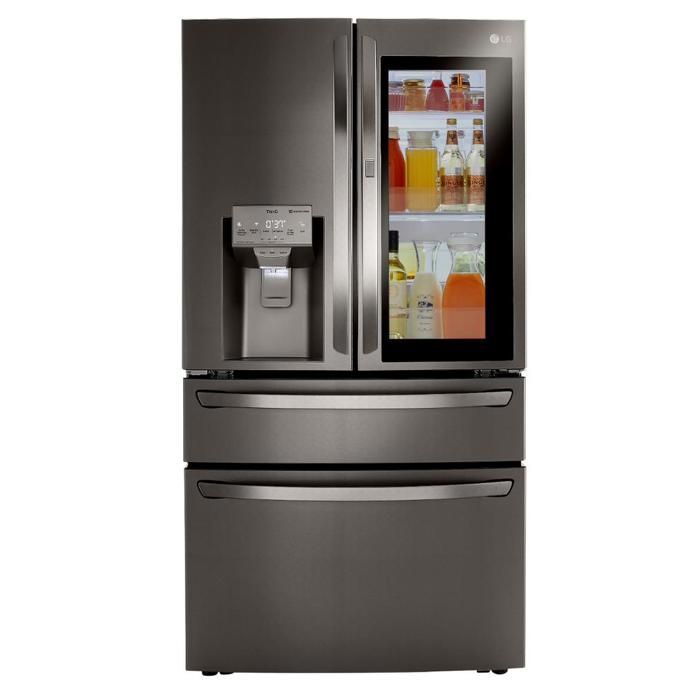 NEW STOCK Black Stainless Steel Smart Wi-Fi Enabled InstaView Door-In-Door Counter-Depth Refrigerator With Craft Ice