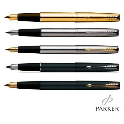 Ручка перьевая Parker Frontier series, роскошная Золотая матовая черная ручка перьевая из нержавеющей стали