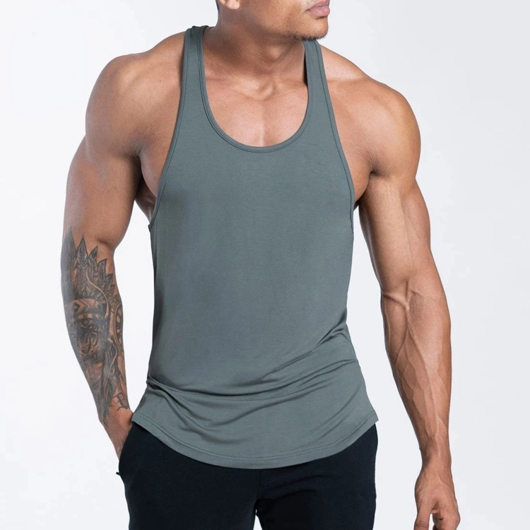 Men Fitness Muscle Stringer Tank Top Men's Tank Top Quick dry Finishing Comfortable Gym Bodybuilding Workout Vest