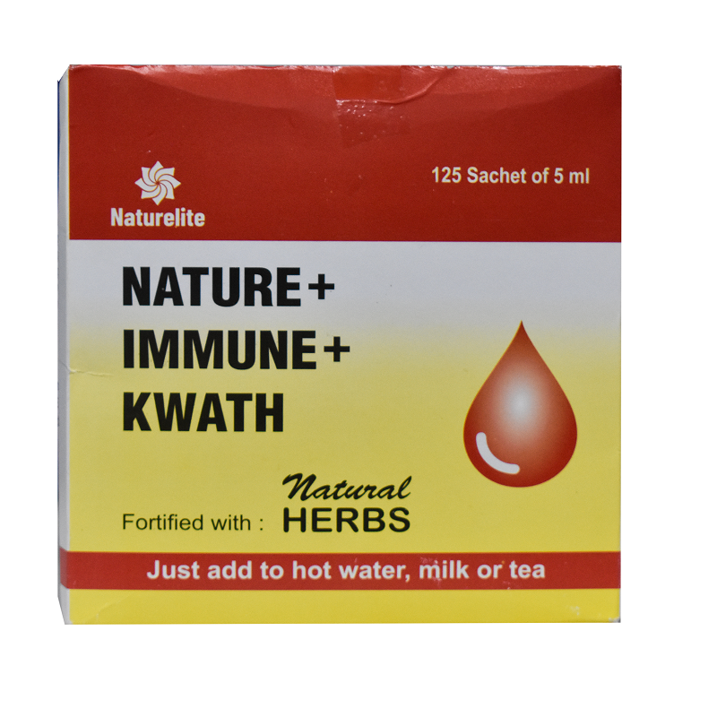 Naturelite 100% Natural Herbs Immune Kwath ( 125 Sachets On 5ml )
