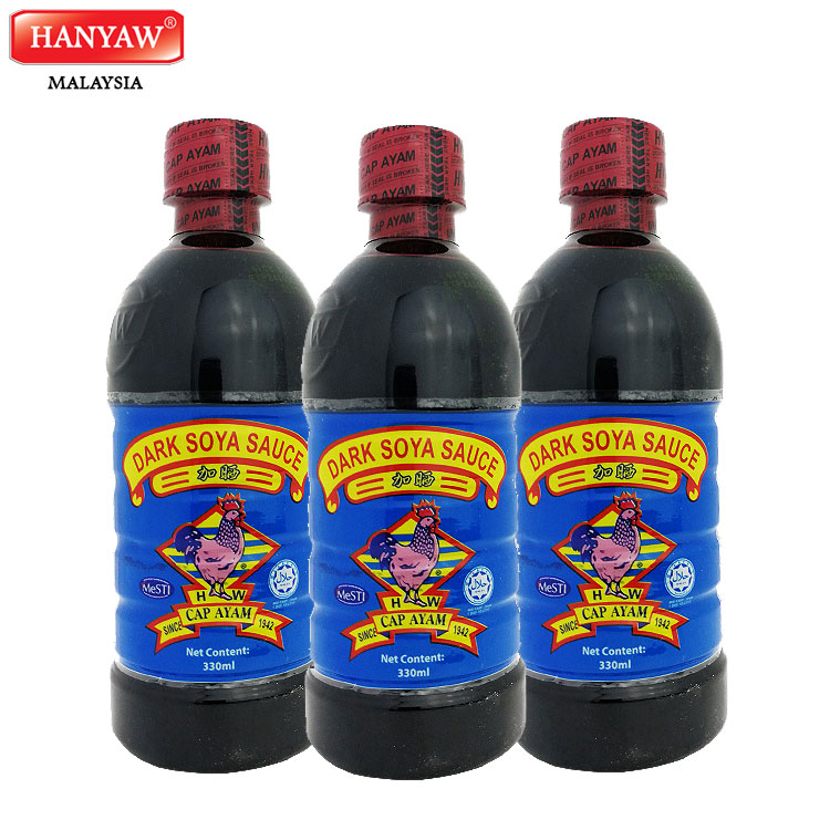 [Malaysia] Fast Shipping + Halal Certified HW Dark Soy Sauce ( 330ml x 24 Bottles / Ctn )