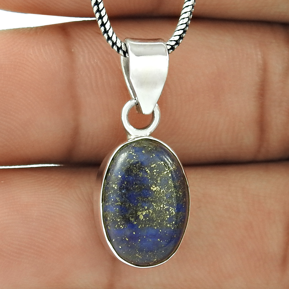 Blue lapis pendant handmade silver jewellery suppliers 925 sterling silver wedding & fashionable pendants