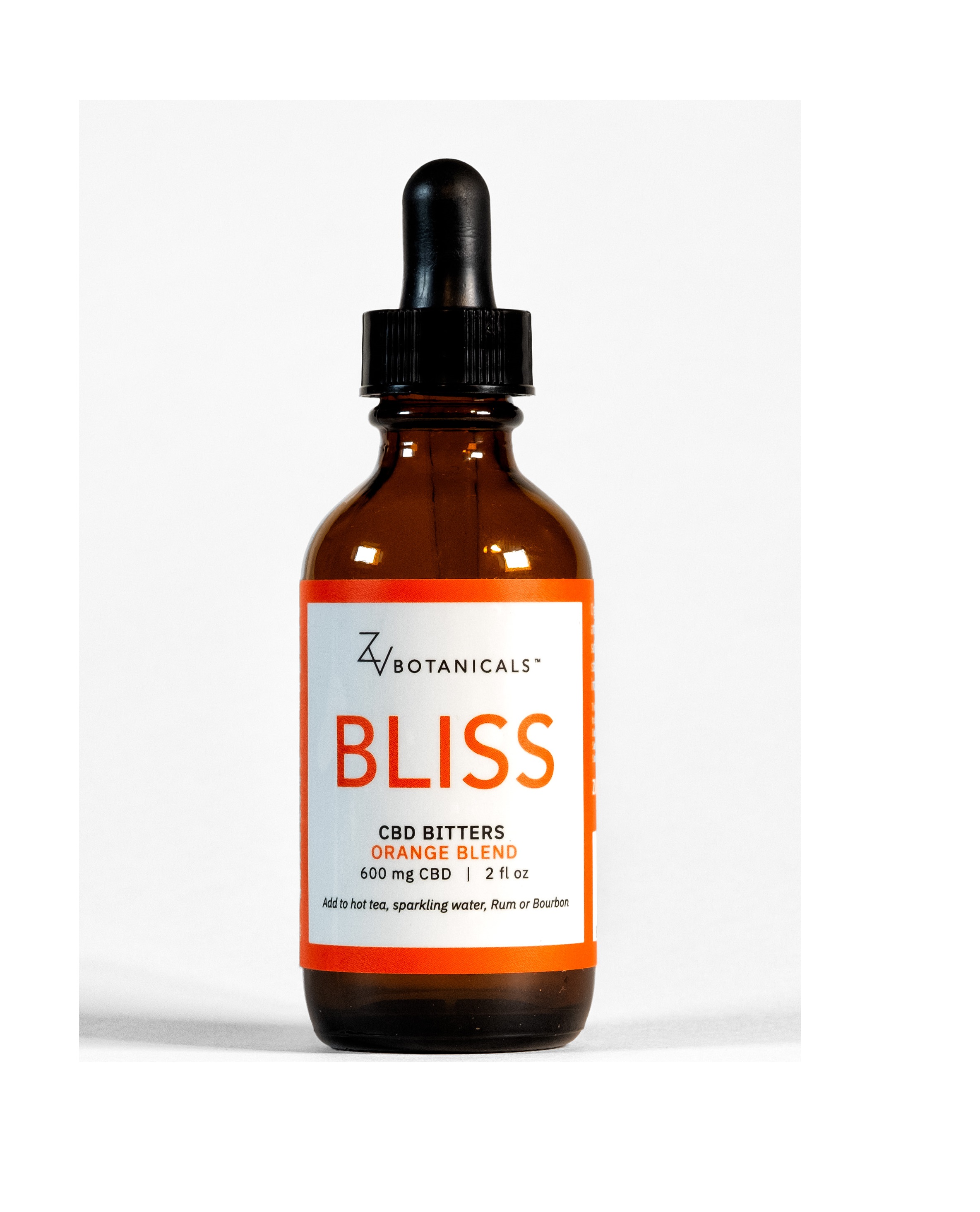 Битатеры полного спектра Orange BLISS, два унции, 600 мг от ZV botanвера