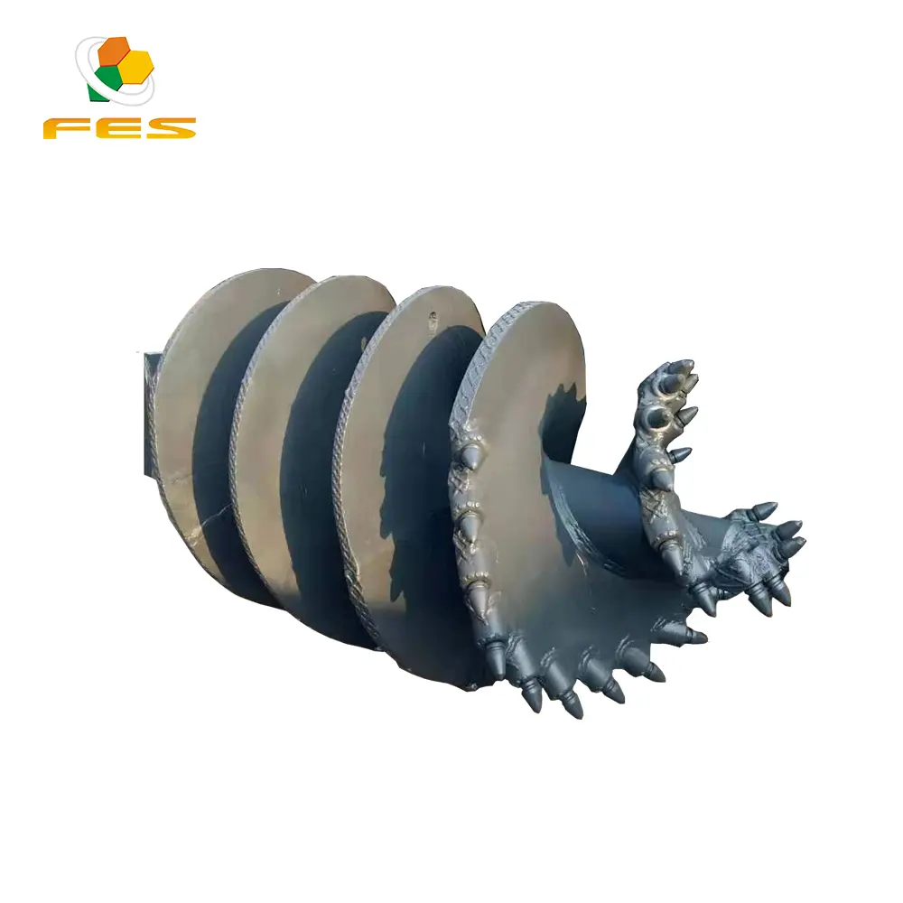 Excellent Quality Foundation Drilling Flight Augers Double Cut Single Cut For Rock And Clay