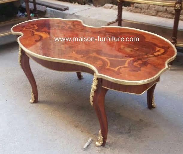 Optimum selection antique salon marquetry table antique console table french antique coffee table with brighter prices