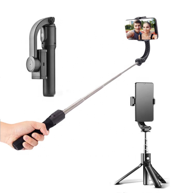 Wireless Bluetooth Remote Auto Tracking Extendable Selfie Stick Tripod Smartphone Handheld Axis Gimbal Stabilizer