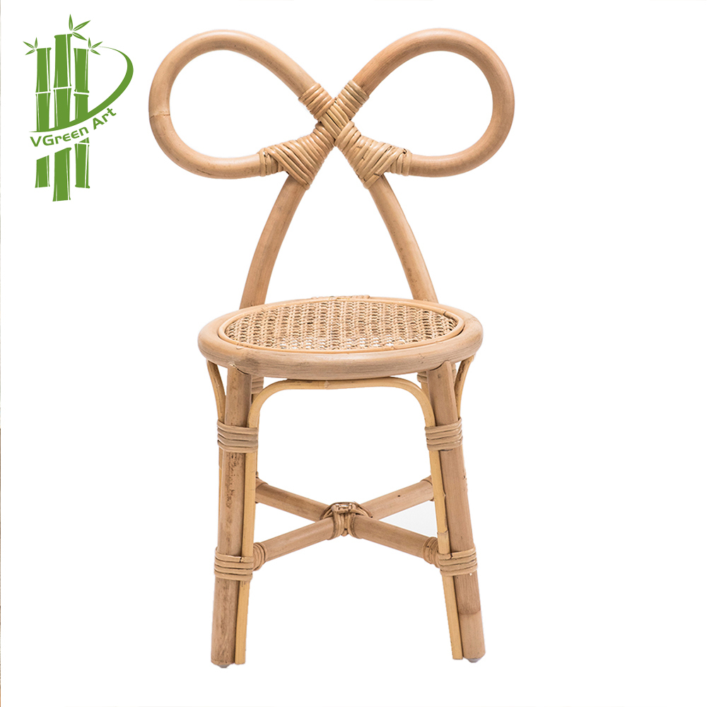 Lovely Small Handmade Children's Rattan Chair Furniture For Kids