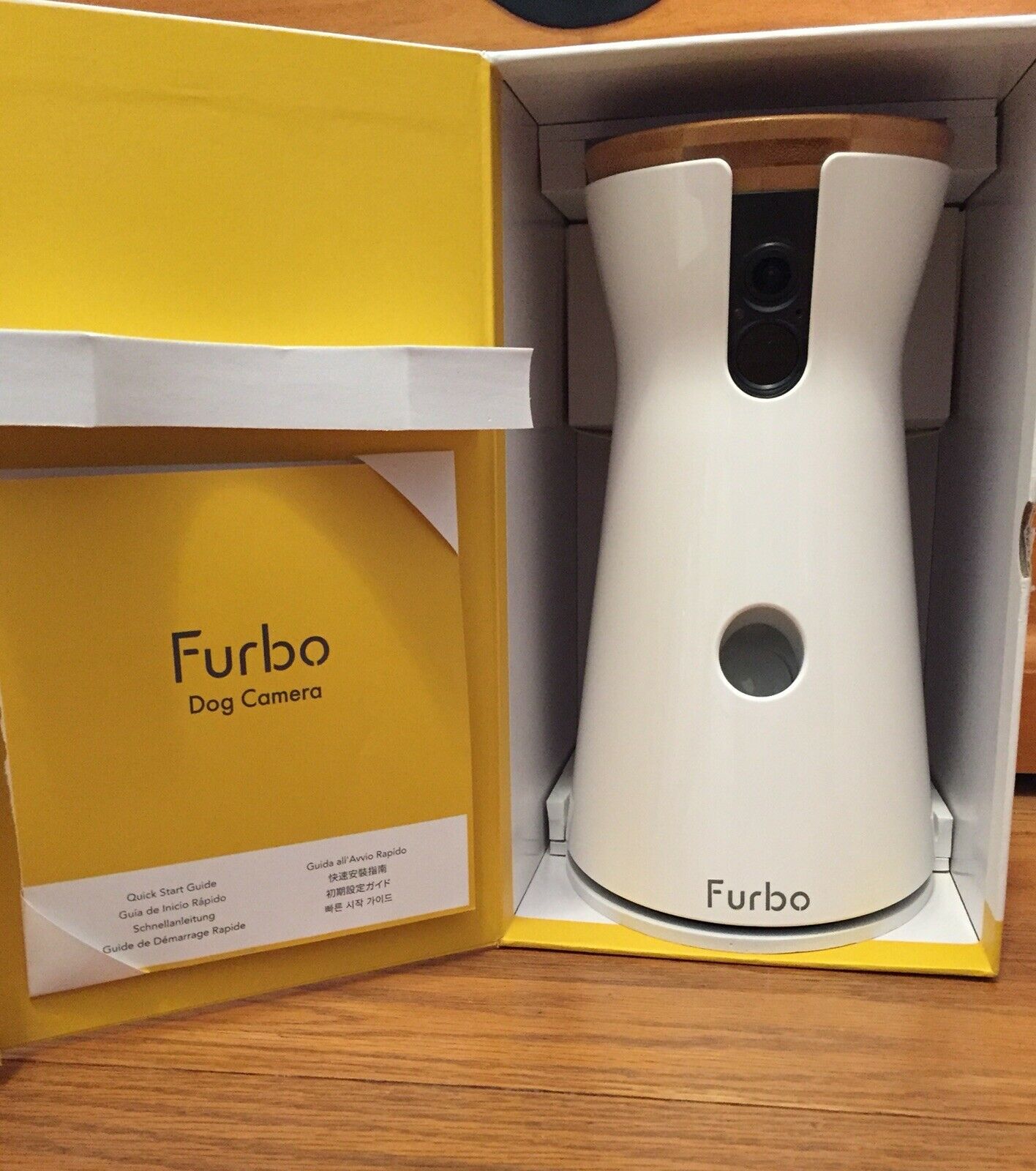 Furbo Dog Camera Treat Tossing Full HD Wifi Pet Camera and 2-Way Audio Designed for Dogs Compatible with Alexa