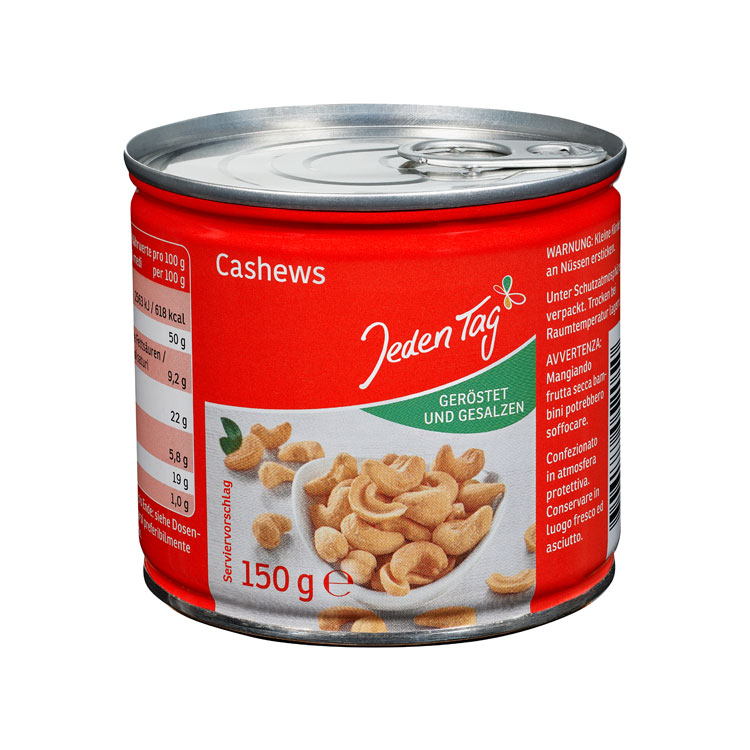 Пользовательская этикетка, хороший вкус, оптовая продажа Жареных и соленых орехов кешью, закуски 150 г