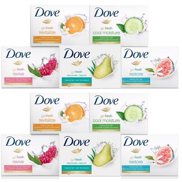 Dove Beauty Bar Soap With Deep Moisture White 4 Ounces 6-Pack