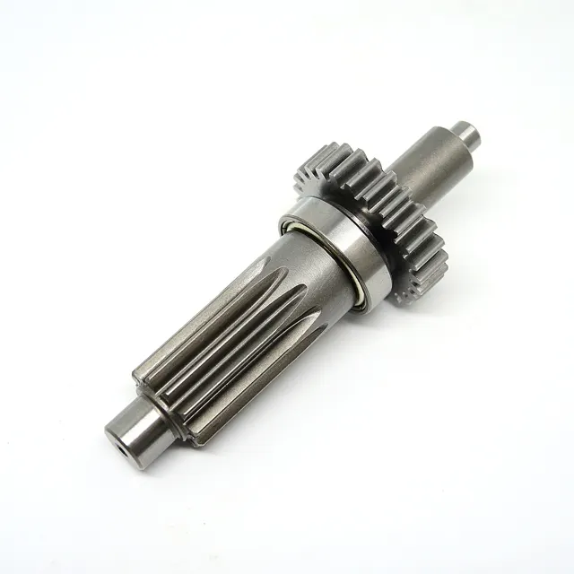 Gear Shaft Taiwan Supplier Factory Sell Spur Pinion Gear Shaft With Bearing