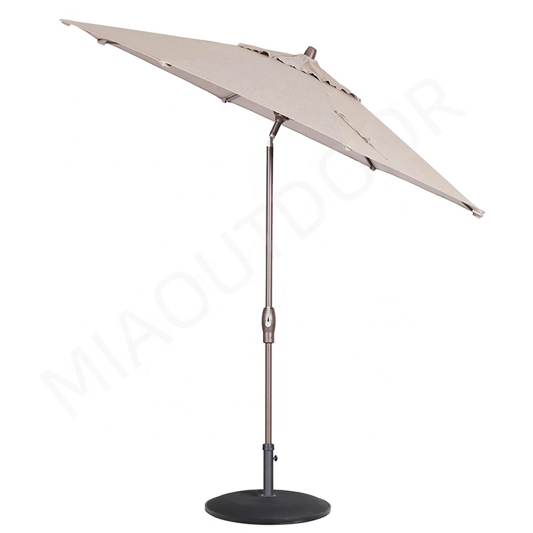 Coffee shop restaurant garden tilt mechanism for umbrella with crank sonnenschirm garten