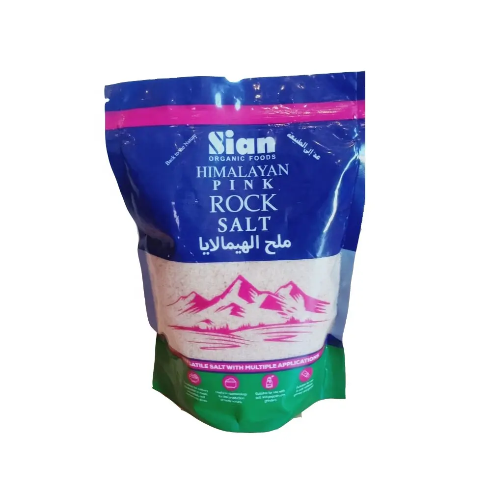 Pouch Packing With Pink Salt -Sian Enterprises