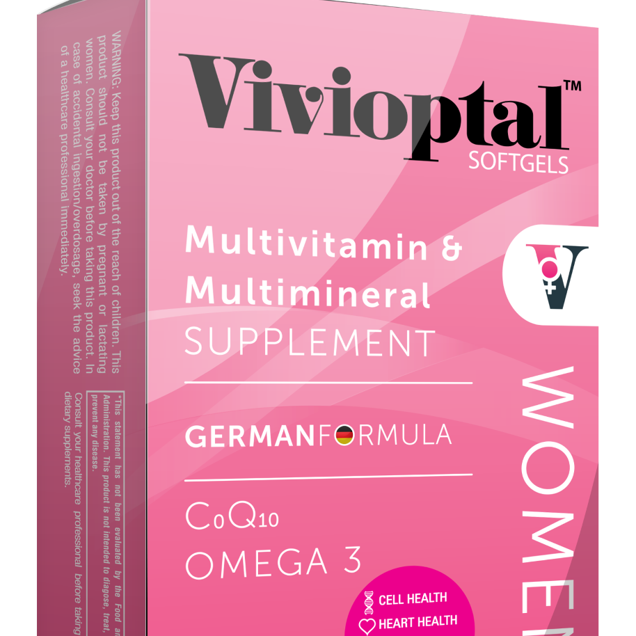 Vivioptal (для женщин) мультивитамины и мультиминералы (30 мягких гелей)