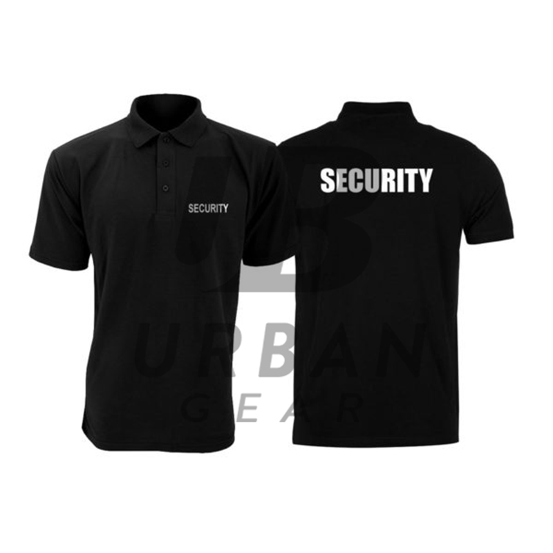 Reflective Stripes Security Shirt Guard Uniform Wholesale Men's Short Sleeve Guard Embroidered Shirt