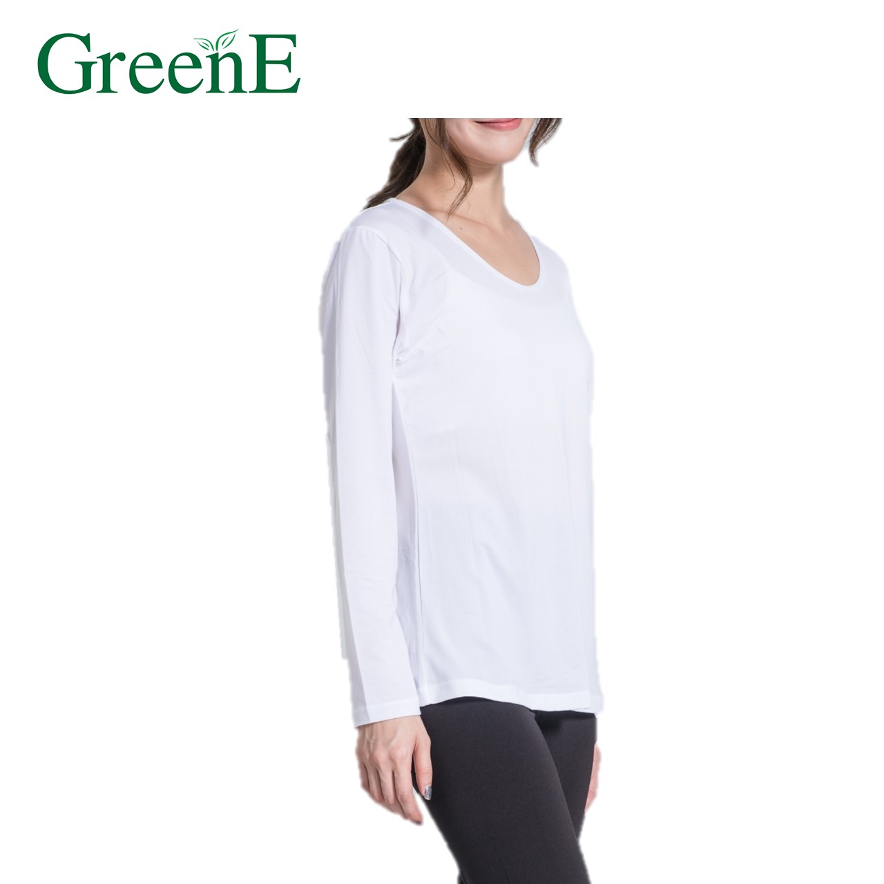 Грин-BtD одежда с длинным рукавом для женщин (S, M, L, XL)(бел) терапевтический био F-IR для циркуляции воды и восстановления