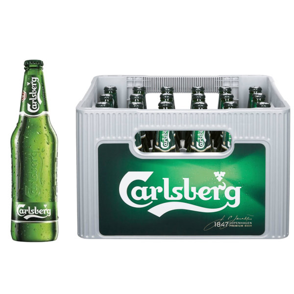 Пиво Carlsberg в банках и бутылках
