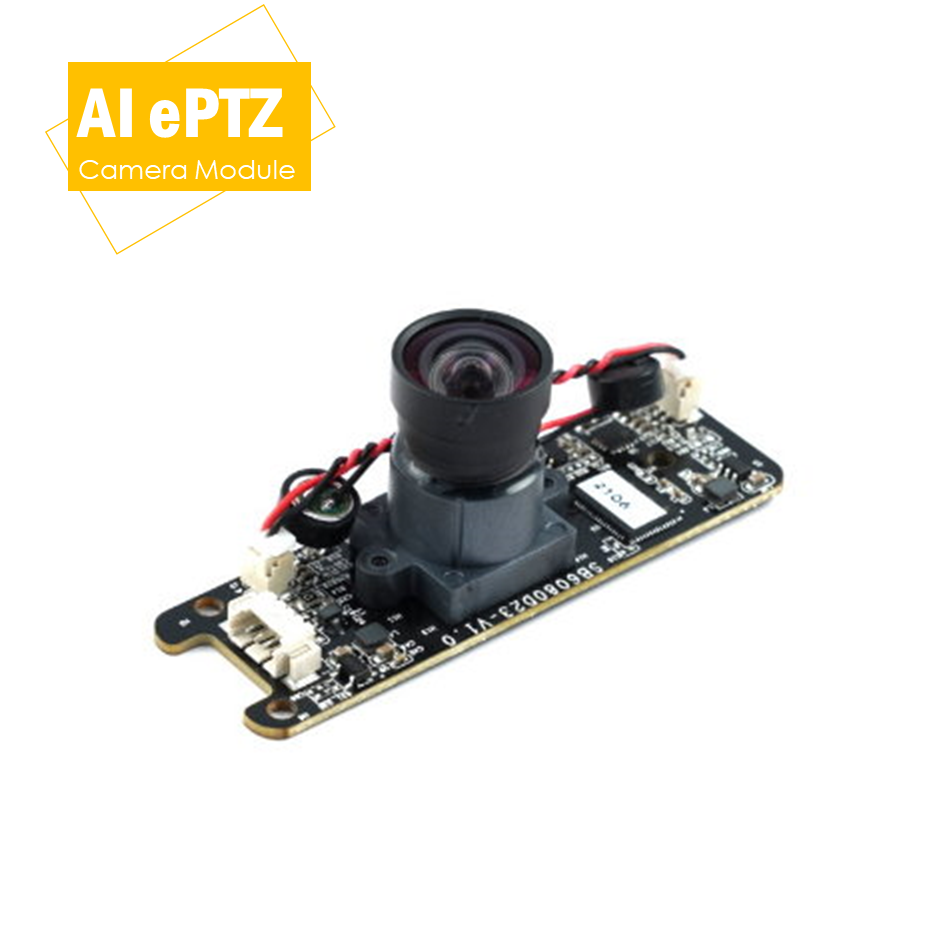 4* Zoom USB CMOS Camera Module, AI ePTZ UHD Camera with Microphones, Auto-Framing and Auto Tracking for Video Conference