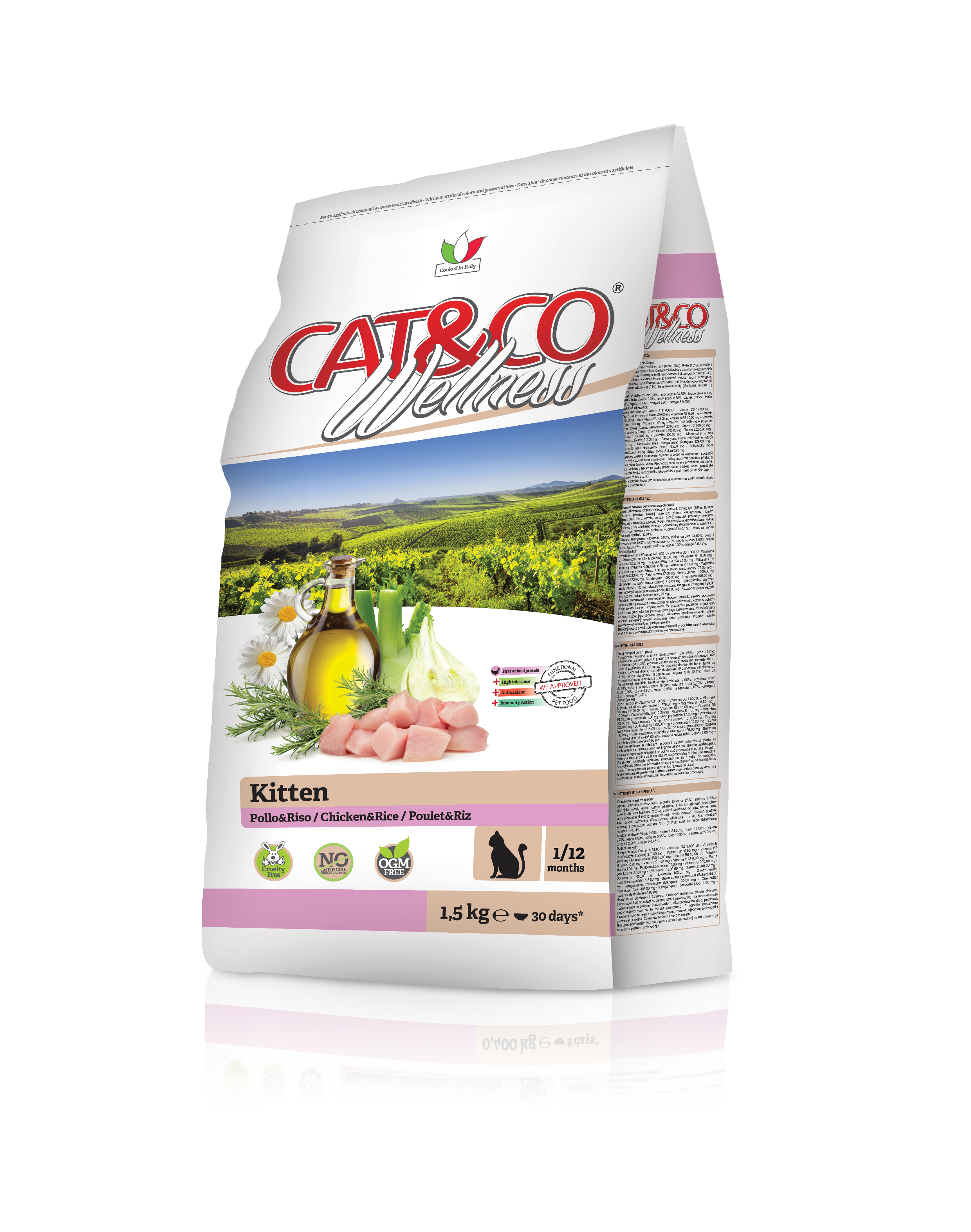 Finest Quality - Low Fat Animal Content Kitten Food in Bags of 1,5 kg or 10 kg