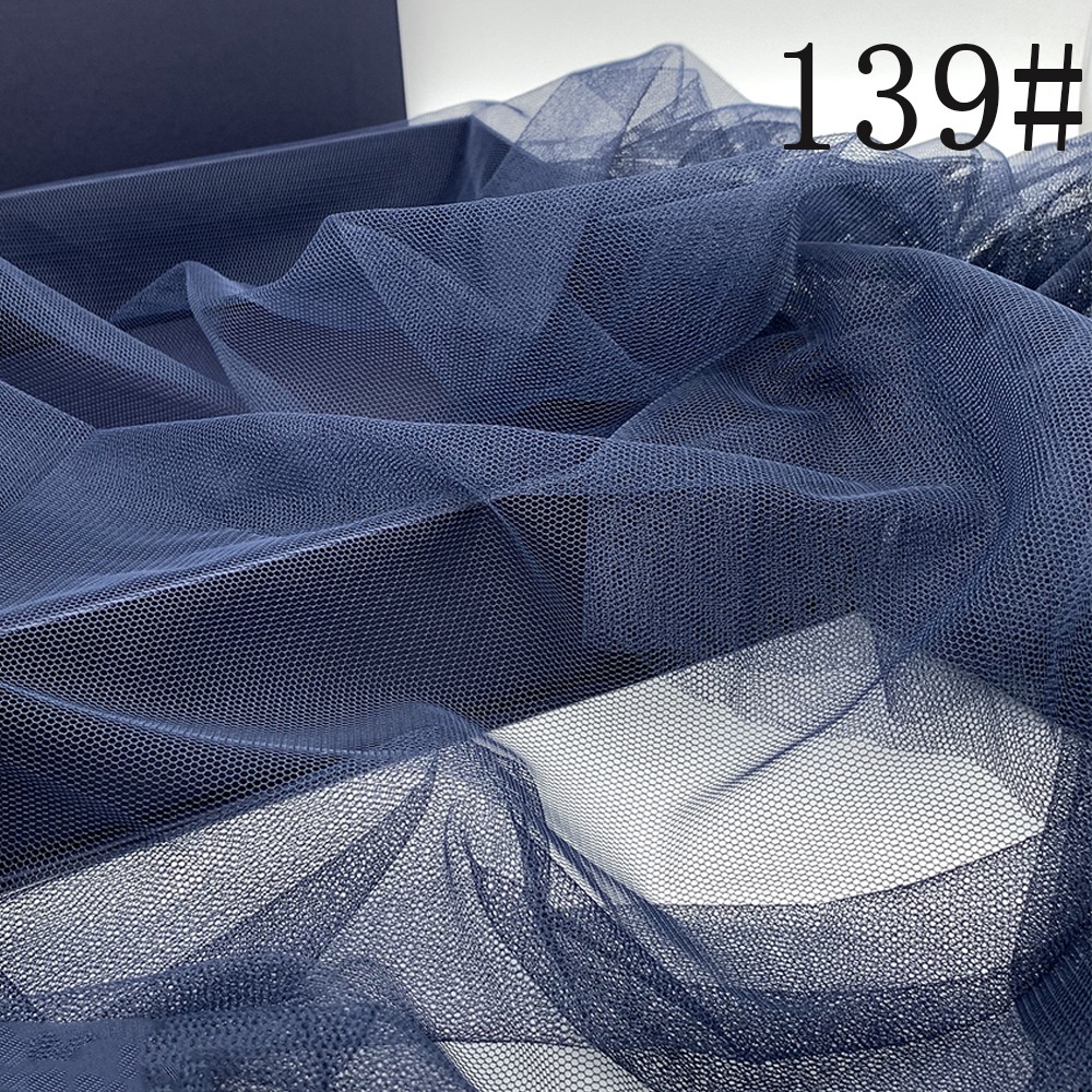 100%polyester different types of embroidery net tulle fabric fishing filter mesh fabric for girl skirt dresses net