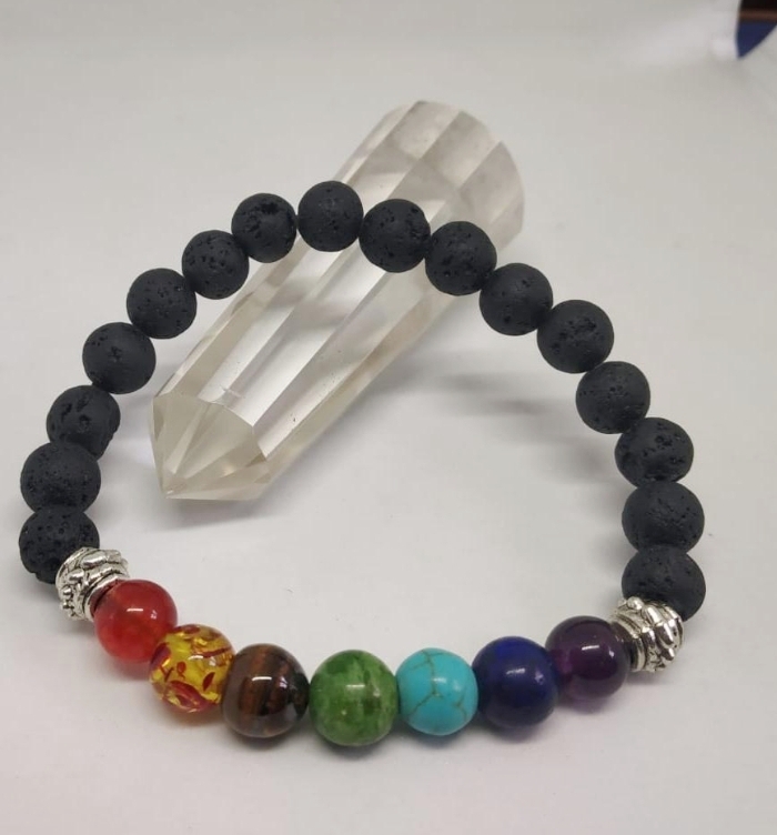 Seven Chakra Lava Bracelets Wholesale Bracelets