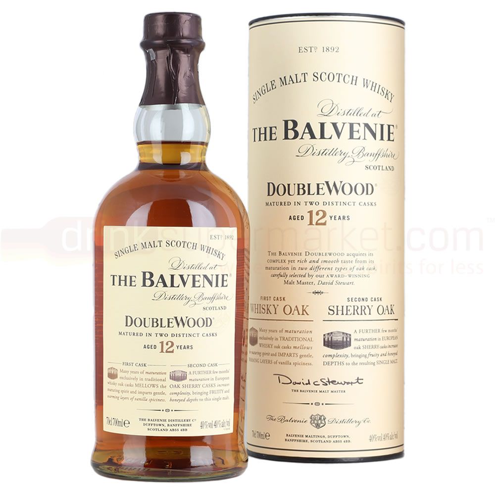 Двухслойный деревянный виски Balvenie 70cl, 12 лет