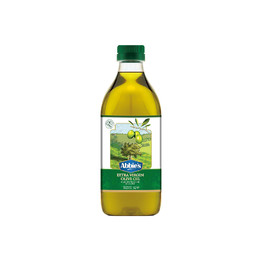 Abbie's 'Extra Virgin Olive Oil' High Quality (1 Litre x 12 Units) Product of Italy
