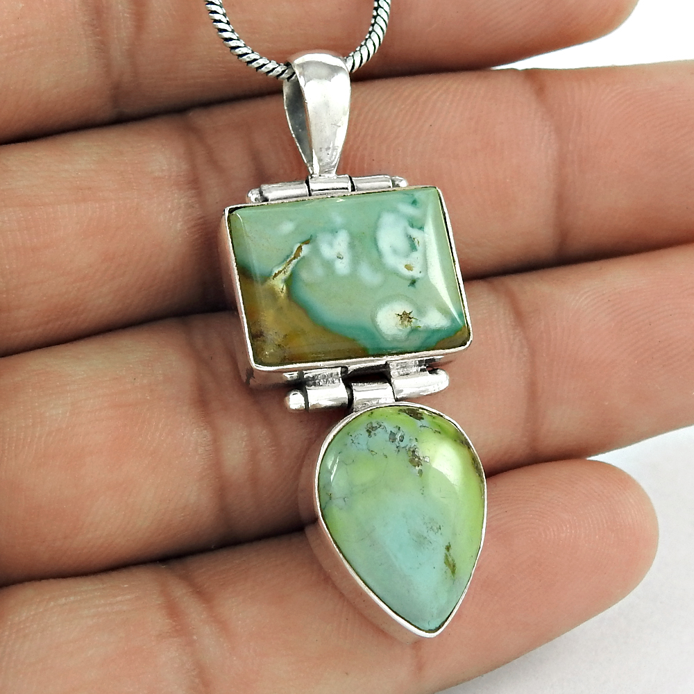 Sky blue turquoise pendant handmade jewelry 925 sterling silver pendants wholesale price silver pendants