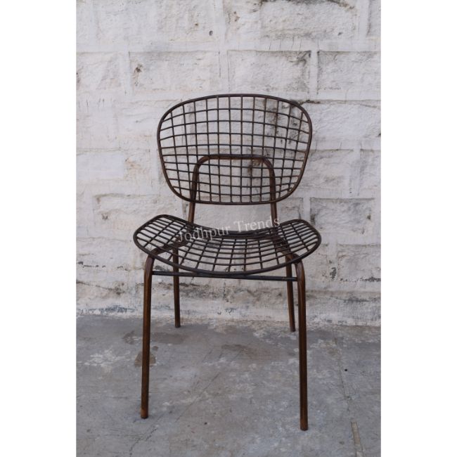 New arrival modern iron metal frame wholesale outdoor garden chairs
