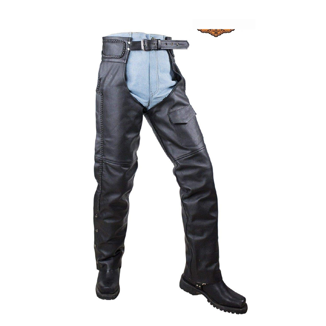 Men's Classic Premium Cowhide Leather chaps