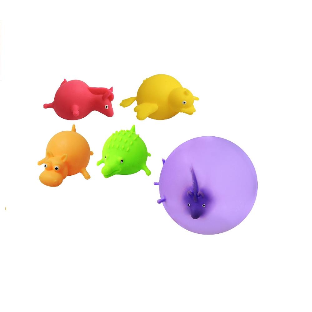 Small Vending Capsule Toy TPR Inflatable Animal Jelly Balloon Ball
