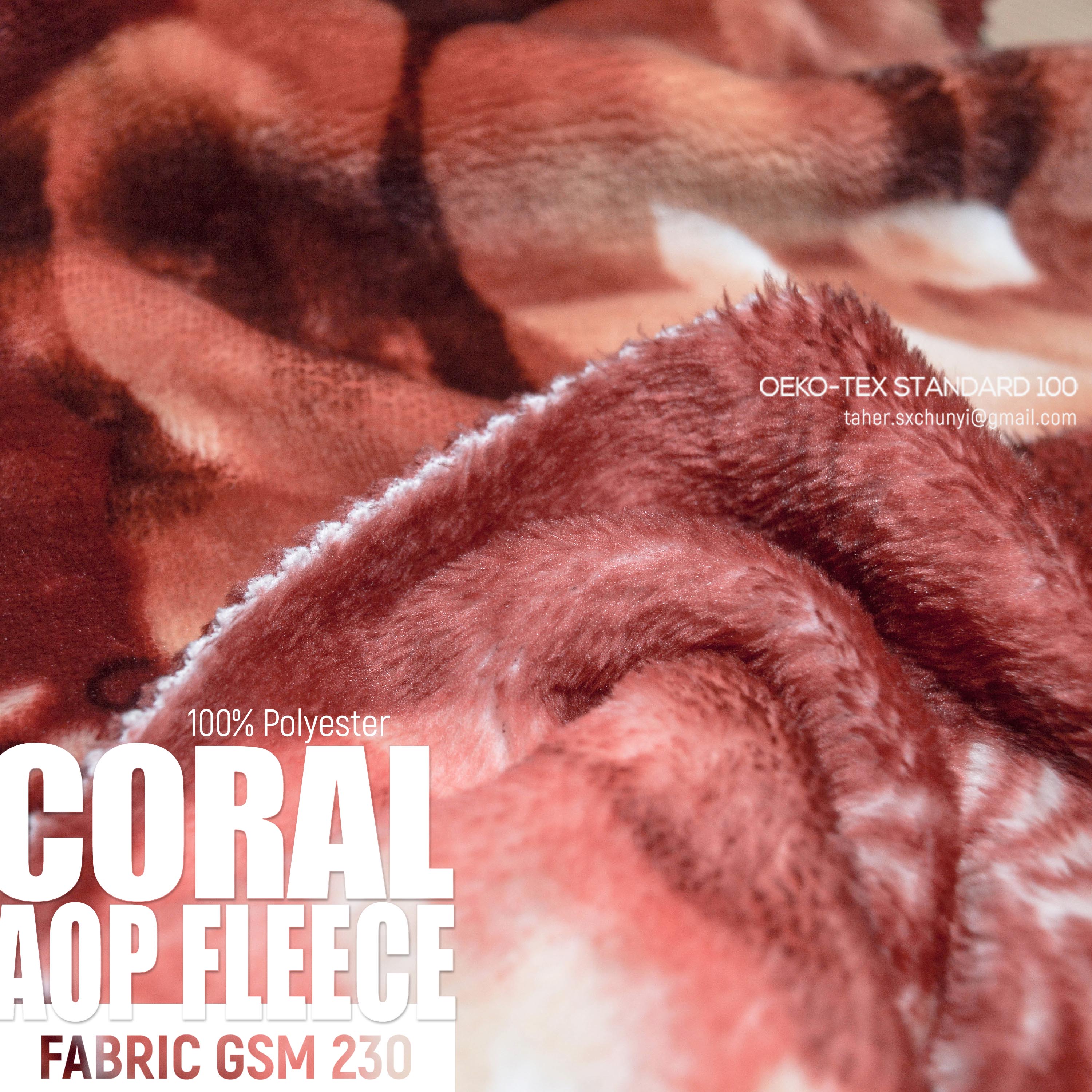 MOST POPULAR AOP CORAL FLEECE