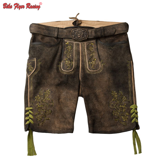 New lederhosen short trachten lederhose short brown green