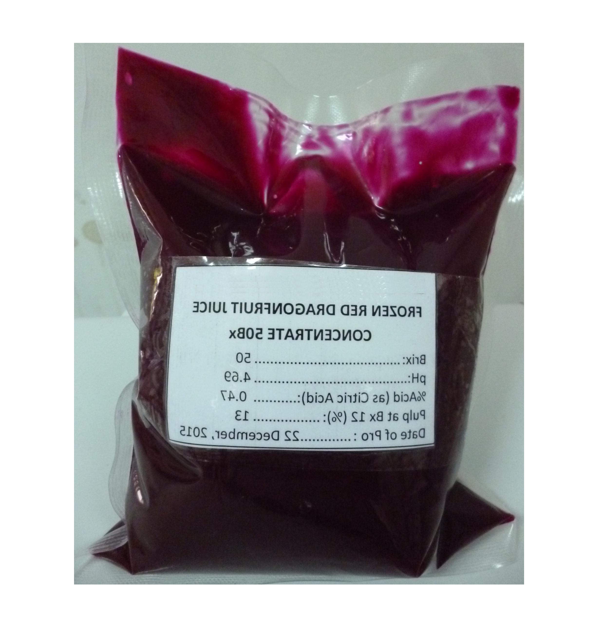 Manufacture Pure Red Dragon Fruit Juice Puree Concentrate made in Vietnam with custom packing sandy99gdgmailcom