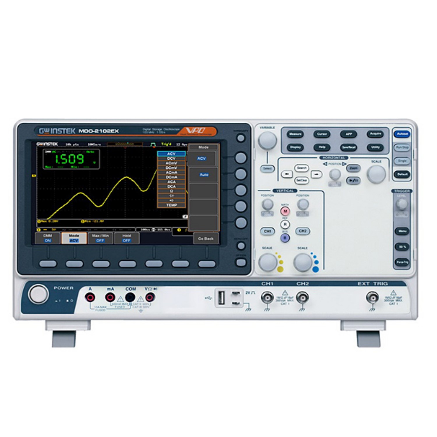 GWINSTEK МДО 70- 200 МГц, 2 - 4 канала, цифровой запоминающий oscilloscopespectrum анализатор