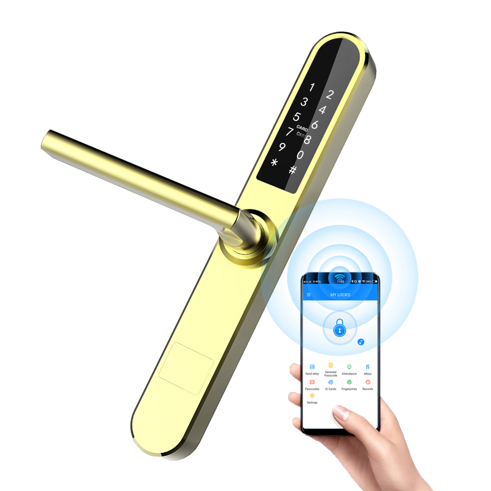 Тонкий удобный смарт-замок с Wi-Fi BLE APP для алюминиевой двери