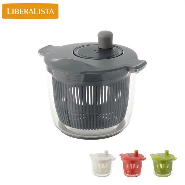 Kitchen appliance tool colander disassembly type plastic salad spinner with bowl for cooking   fruits   vegetables made in Japan