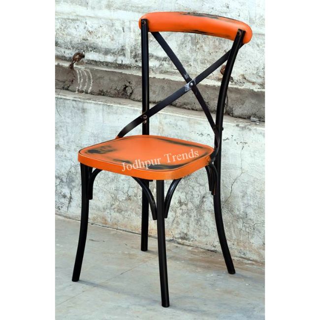 Iron stool high contracted, wrought iron restaurant cafe square chair tin metal chair stool iron chairs